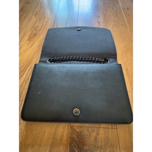 ALDO Greenwald Quilted Black On Black Shoulder/Crossbody - Picture 6 of 9